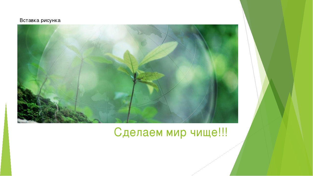 Сделай мир чище рисунок
